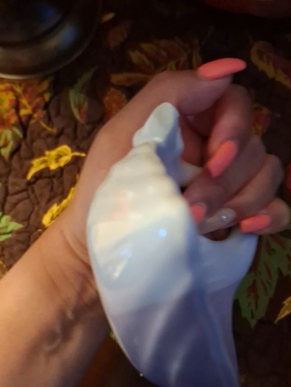 Vintage Lavender Leaf-Shaped Ceramic Dish with Handle